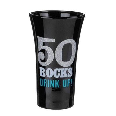50th Birthday Shot Glass by Grasslands Road