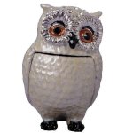 A Snowy White Owl Figurine Trinket Box by Keren Kopal
