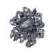 Midnight Majesty Gemstone Brooch or Lapel Pin