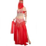Red Sexy Siren Adult Belly Dance Costume