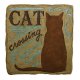 Cat Crossing Stepping Stone or Garden Sign