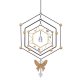 Butterfly Hexagon Hanging Garden Ornament