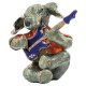 Playing Guitar Elephant Figurine Trinket Box by Keren Kopal