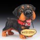 Rottweiler Dog Figurine or Doberman Huge Head Welcome