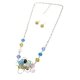 Charming Crystal Flower Necklace & Earrings Jewelry Set
