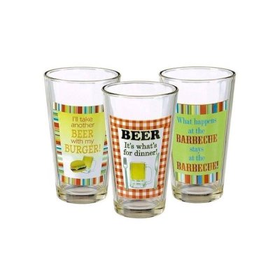 Summer Barbecue Beer Glass by Grasslands Road