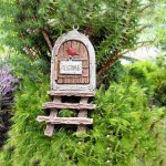 Red Bird Tiny Fairy Door Figurine for Fairy Garden
