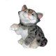I Know, I'm Just Too Cute Grey Tabby Cat Figurine