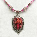 Innocence Fairy Beaded Necklace by Jessica Galbreth