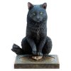 His Master’s Voice Black Cat Figurine by Lisa Parker