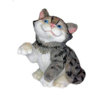 I Know, I'm Just Too Cute Grey Tabby Cat Figurine