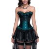 Elegant Teal Goddess Corset