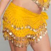 Gold Coin Hip Scarf Belly Dance Costume