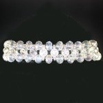 Glistening Crystals in a Row Bracelet