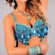 Teal Charming Vixen Belly Dance Costume Top