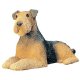 Airedale Terrier Dog Figurine by Sandicast Airedale Terrier Dog Figurine by Sandicast