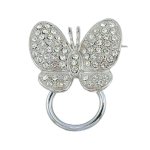 Butterfly Eye Glass Holder Brooch or Lapel Pin
