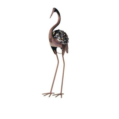 Beaded Crane Bird Garden Figurine by Grasslands Road