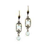 Opals & Crystals Chandelier Earrings by Anne Koplik Designs