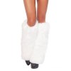 Winter Wonderland White Faux Fur Leg Warmers