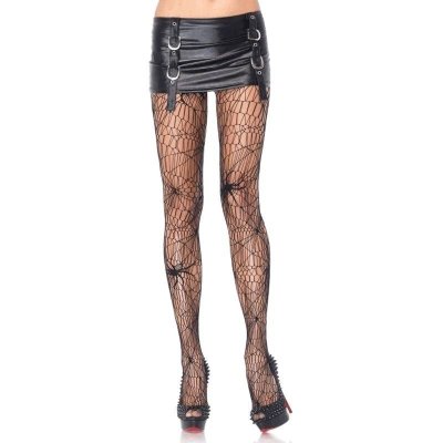 Black Pantyhose Spider Web Design - $9.00