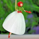Rose Fairy Mini Ornament by Patience Brewster