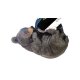 Black Bear Figurine Lying Down Wine Holder