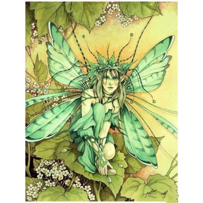 Verdure Fairy Fantasy Art by Linda Ravenscroft