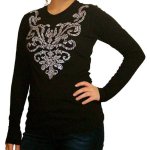 Couture Diva Rhinestone Shirt by Sabrina Barnett