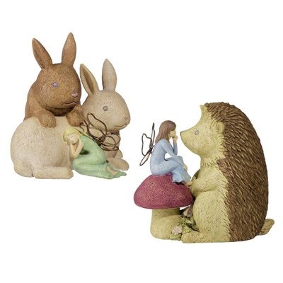 Animal Friend Garden Fairy Figurines