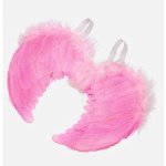 Pink Feather Wings 19 Inches Tall