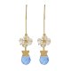 Blue Crystal Drop Chandelier Earrings by I Love Bracelets