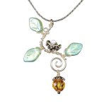 Topaz Drop Nest Pendant Necklace by Robin Goodfellow