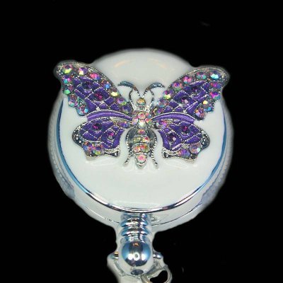 Butterfly Beauty Metal Badge Holder or Lanyard
