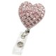 Rose Hearts on Fire Badge Holder or Lanyard