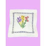 Spring Floral Bouquet Handmade Linen Sachet Pillow