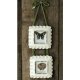 Ivory Square Shape Photo Frame 2 Piece Set