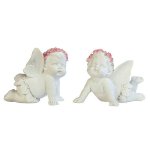 Cherub Figurines with Crowns Set of 2