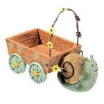 Snail Cart Fairy Garden Figurine by Grasslands Road