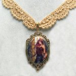 Renaissance Rose Fantasy Art Fairy Choker Necklace