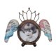 Wings & Crown Round Footed Photo Frame