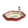Snowman Nested Christmas Serving Plates Set of 2