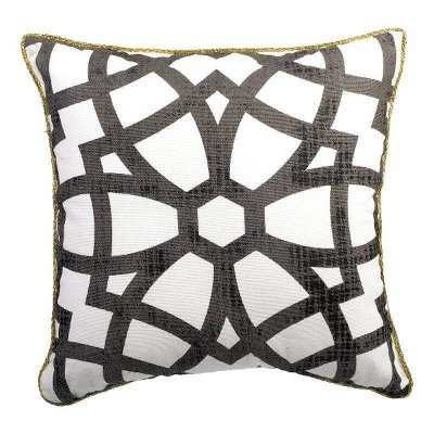 Designer Gray + Silver Decorative Throw Pillows