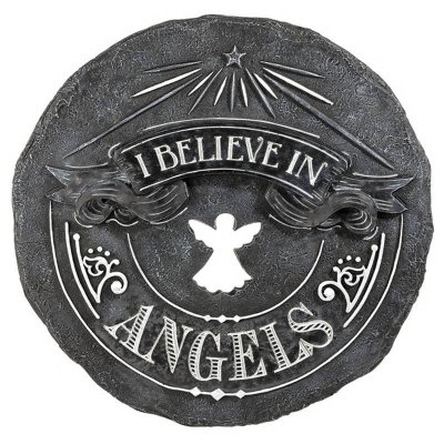 I Believe In Angels Garden Sign or Stepping Stone
