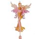 Orange Stained Glass Fairy Figurine Wind Chime