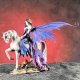 Silver Unicorn with Rider Fairy Figurine Silver Unicorn with Rider Fairy Figurine