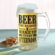 Beer the Reason I Wake Up Glass by Grasslands Road