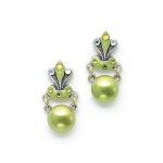 Pearls & Opals Chandelier Earrings by Anne Koplik Designs