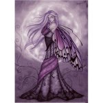 Silver Moon Fairy Mouse Pad by Jessica Galbreth