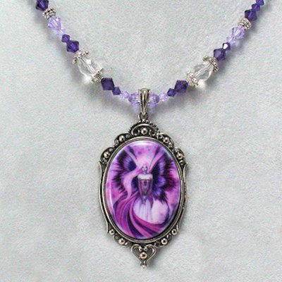Thistle Queen Fairy Necklace by Amy Brown